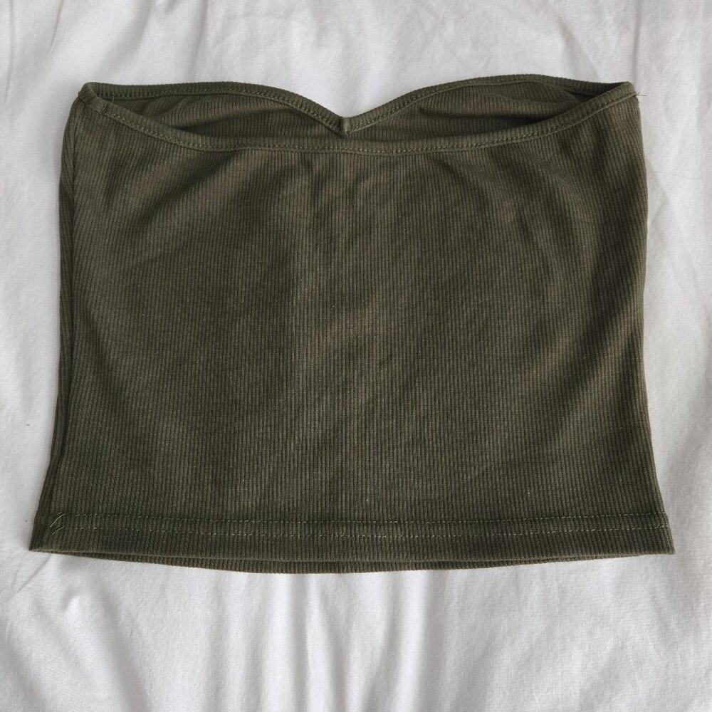 Shein Women's Crop Top Size S Used Green - Picture 4 of 8